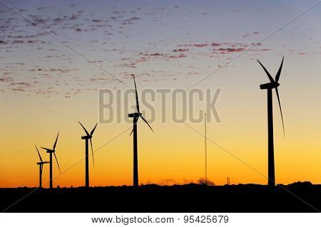 Windpark on the island of Madeira, Portugal