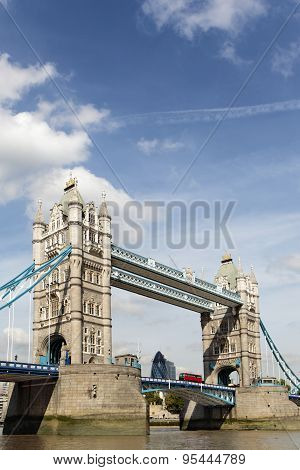Tower Bridge With Sailing Barge
