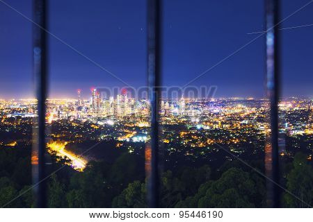 View of Brisbane City from Mount Coot-tha