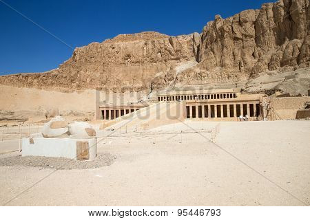 The temple of Hatshepsut near Luxor in Egypt