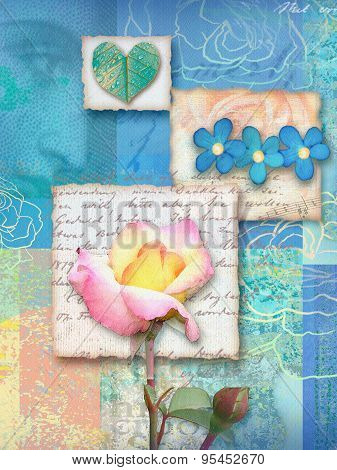 Beautiful Floral Postcard.
