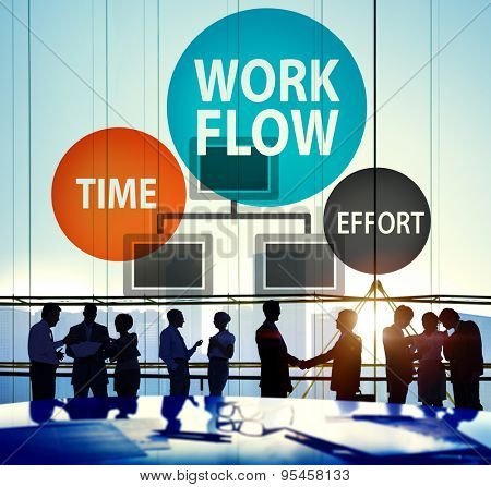 Workflow Effort Implement Efficiency Business Concept