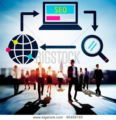 SEO Search Engine Optimization Digital Computer Internet Concept