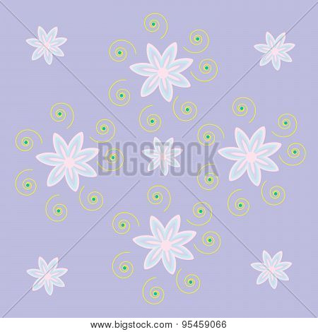 Floral purple spiral nature abstract background