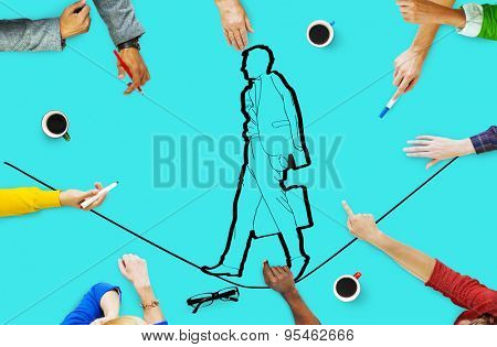 Risk Management Insurance Safety Unsteady Concept