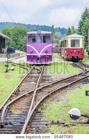 narrow gauge railway, Nova Bystrice, Czech Republic