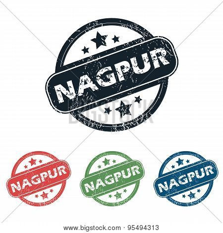 Round Nagpur city stamp set