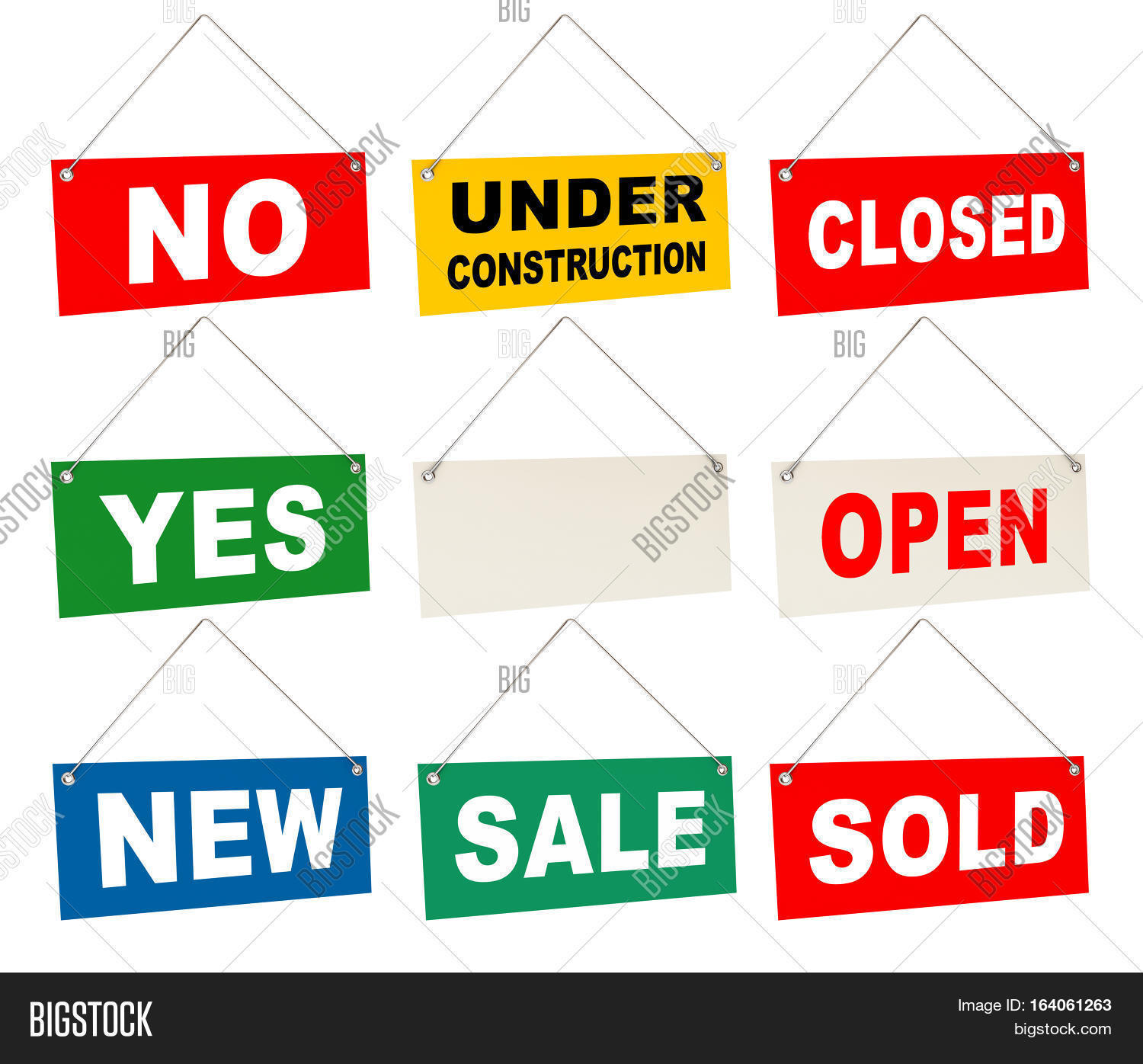 Signs Set. Tablet Image & Photo (Free Trial) Bigstock