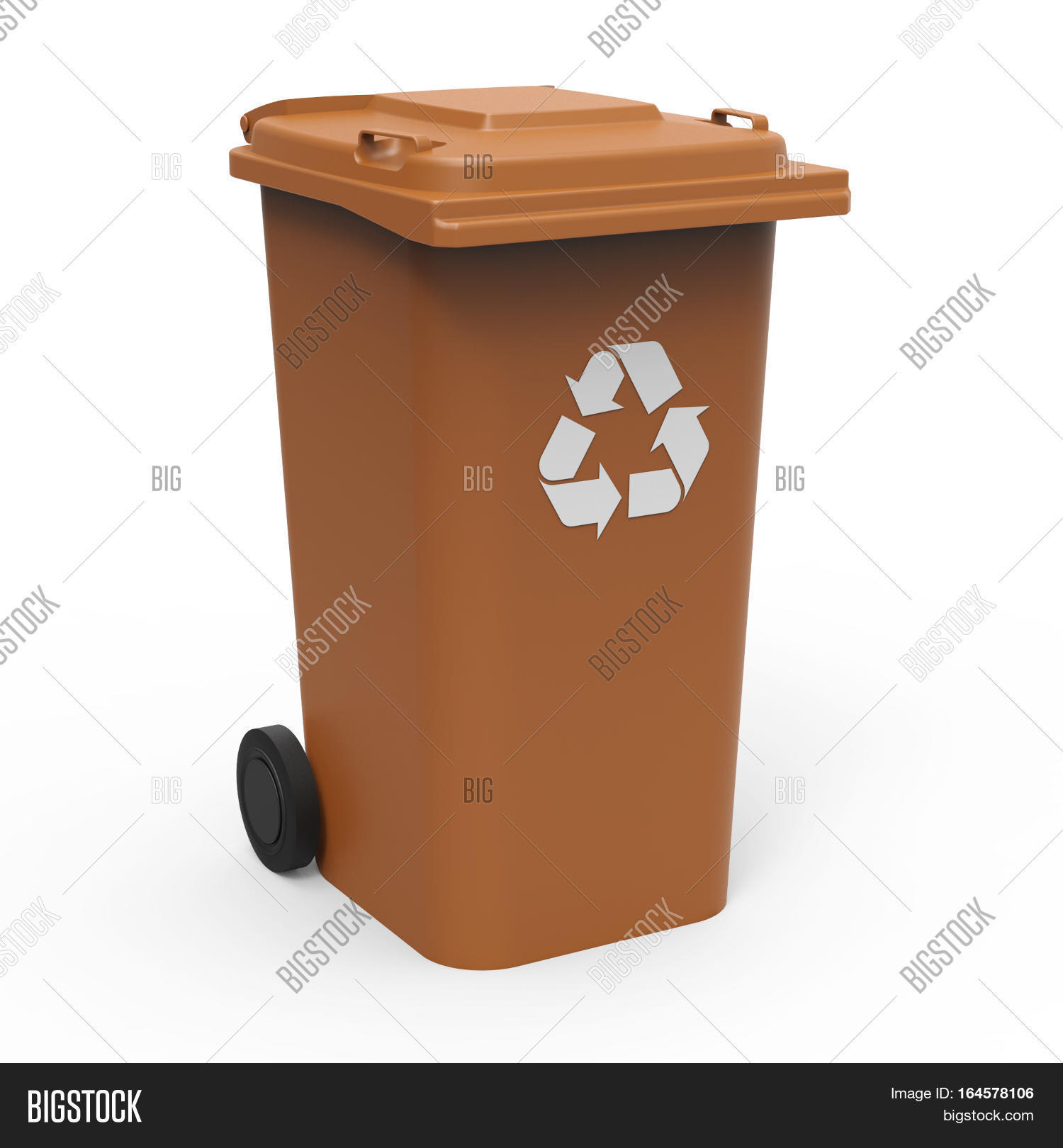 Brown Recycle Bin Image & Photo (Free Trial) Bigstock