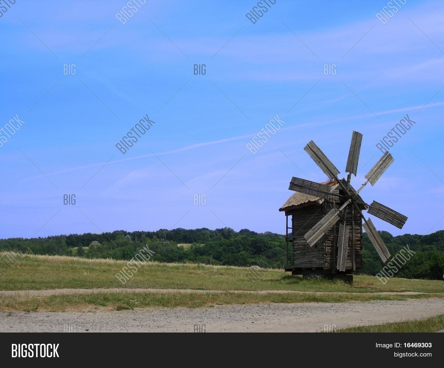 Windmill On Field Image & Photo (Free Trial) Bigstock