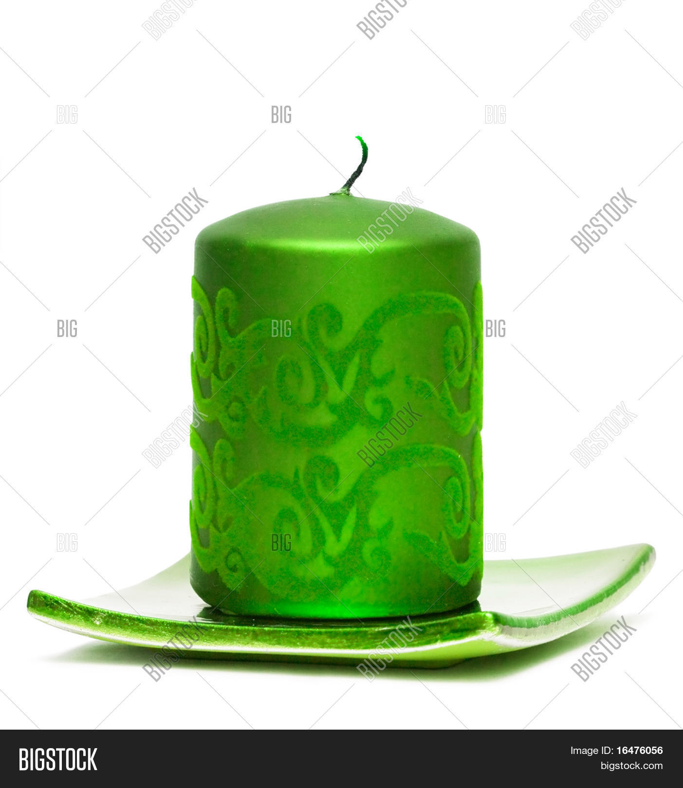 Green Burning Candle Image & Photo (Free Trial) Bigstock