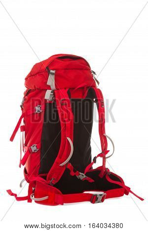 Hiking Backpack isolated on the 
white background