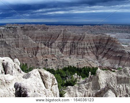Badlands National Park in South Dakota, United States