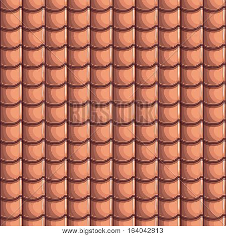 Cartoon Roof Tiles Seamless Background, collection texture