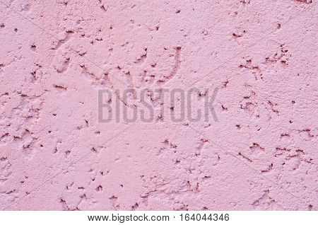 Background of a deep pink (rose-colored) painted wall