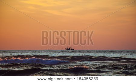 Seiner On A Black Sea, Poti, Georgia