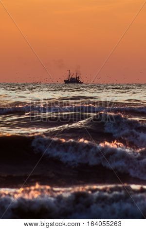 Seiner On A Black Sea, Poti, Georgia