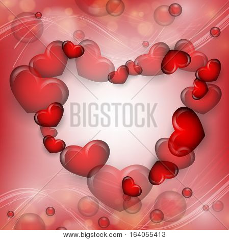 Coloful Valentaine's Vector Card. Elements for design, brouchures, Holiday's collection. Eps10