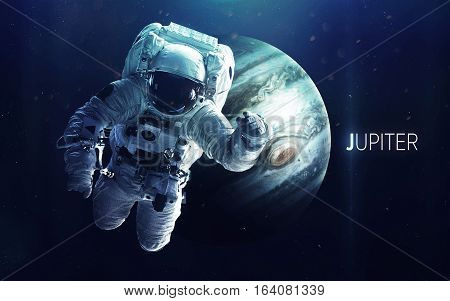 Jupiter - High resolution beautiful art presents planet of the solar system. This image elements furnished by NASA