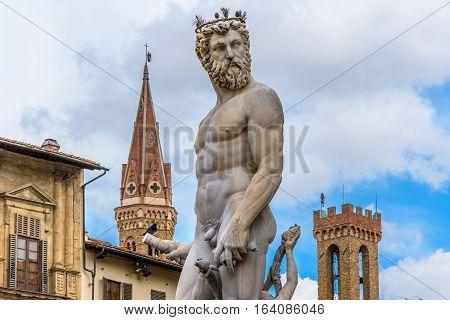 Statue of Neptune. Piazza della Signoria. Florence, Italy.