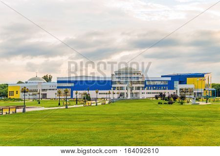BELGOROD RUSSIA - JULY 04 2016: Training and Sports Complex Svetlana Khorkina (Belgorod State University). Walkup campus.
