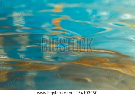 Abstract Macro Of Moving Waves On Luquid
