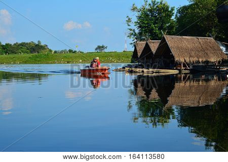 'Huay Tung Tao Lake in Chiangmai Thailand'