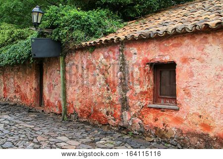 Calle De Los Suspiros (street Of Sighs) In Colonia Del Sacramento, Uruguay
