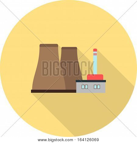 Nuclear, power, plant icon vector image. Can also be used for industrial process. Suitable for web apps, mobile apps and print media.
