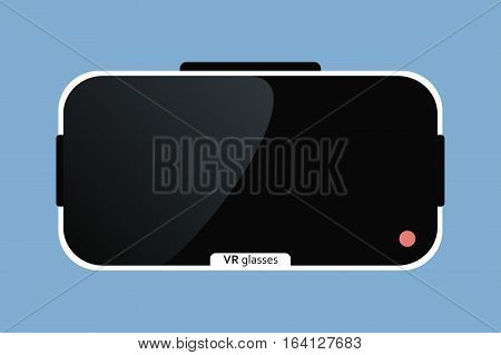 virtual reality glasses. communication technology. Vector illustration.