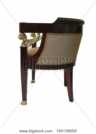 French Ormolu Mounted Empire Style Armchair