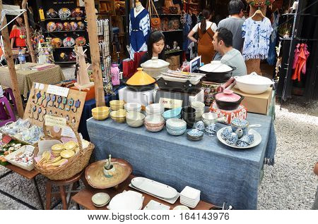 Unidentified Vendor Selling Hand Craft