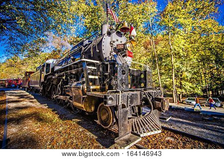 great smoky mountains rail road autumn season excursion