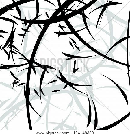 Abstract Illustration With Curvy Lines. Random Dynamic Lines Pattern.