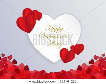 Design Template Heart for Valentine's Day Backgroundillustration EPS 10.