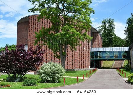 Neufchatel en Bray France - june 23 2016 : the theater