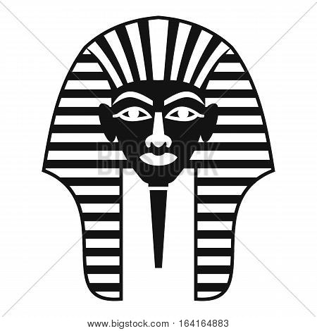 Tutankhamen mask icon. Simple illustration of Tutankhamen mask vector icon for web
