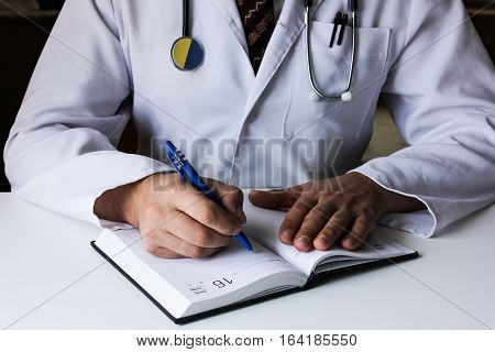 Doctor in the office of a therapist