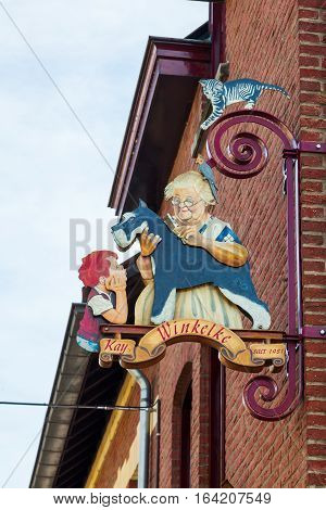 Sign Of A Dog Groomer In Valkenburg, Netherlands