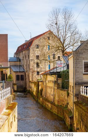 Canal In The Old Town Of Valkenburg, Netherlands
