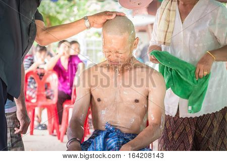 Ordination Of Buddhists In Thailand.