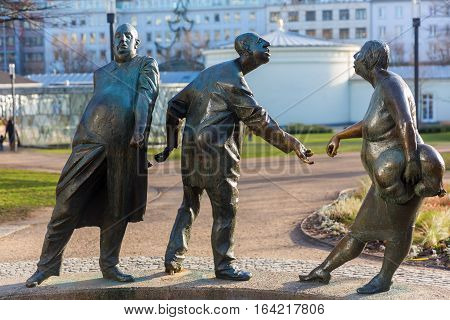 Bronze Statue In Aachen, Germany
