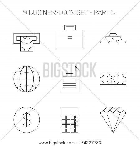 Modern thin line icons set of doing business elements, solution for clients. Premium quality outline symbol collection. Simple mono linear pictogram pack. Stroke vector logo concept for web graphics.