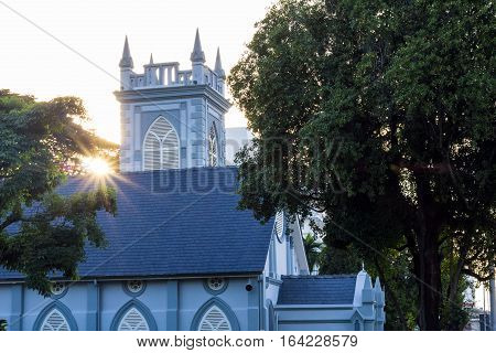 Georgetown, Penang - November 19, 2016 : Penang Wesley Methodist Church is one of the oldest churches in the country. 
It has been around for more than a century which possibly dates back to 1891.