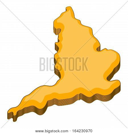 Map of United Kingdom icon. Cartoon illustration of map of United Kingdom vector icon for web design
