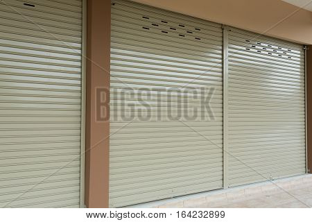 Roller Shutter Door In Warehouse Building