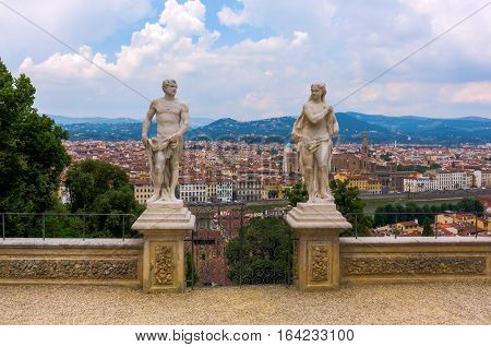 Giardino Bardini With Aerial View Over Florence