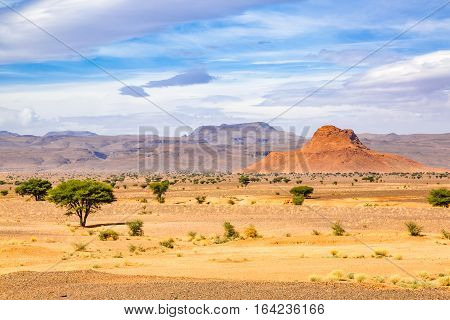 Typical Landscape Of Southern Morocco.