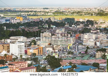 East Nairobi Bus Terminal And Market, Kenya, Editorial