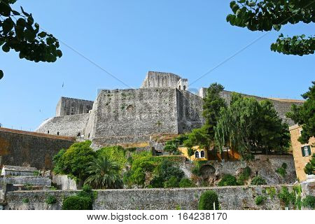 The new Fortress in Corfu, in Greece